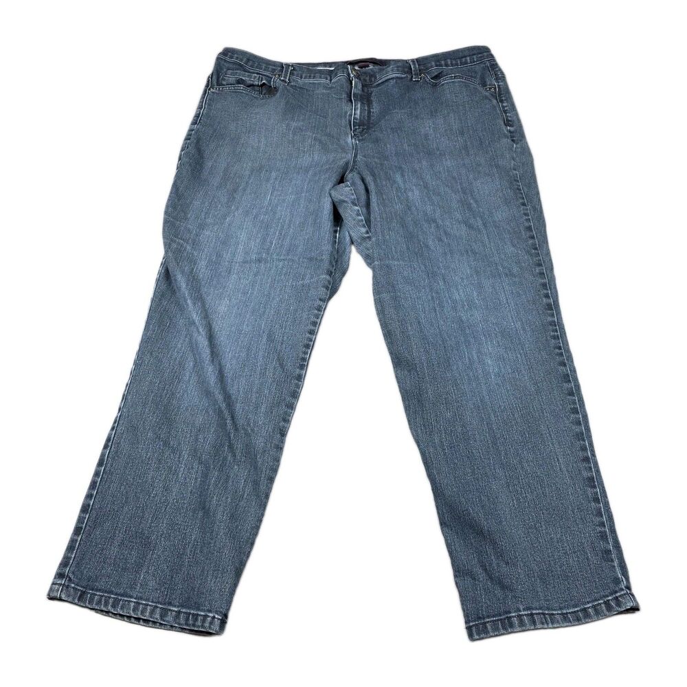 Gloria Vanderbilt Amanda Jeans Women's Plus Size 22W High Rise Medium Wash